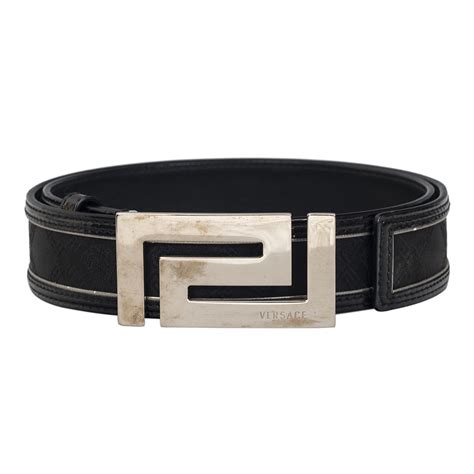 versace square buckle belt|Versace belt clearance.